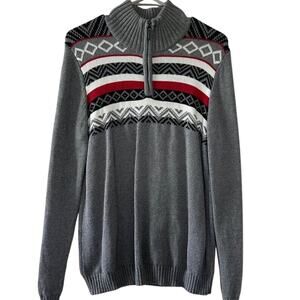 EUC Boys Chaps Gray Sweater sz 18/20